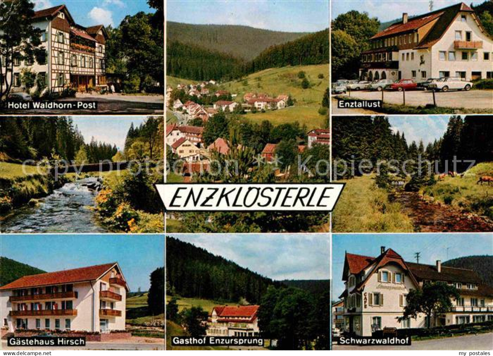 72850498 Enzkloesterle Hotel-Waldhorn Post Enztallust Gaestehaus-Hirsch Gasthof- - Sonstige & Ohne Zuordnung