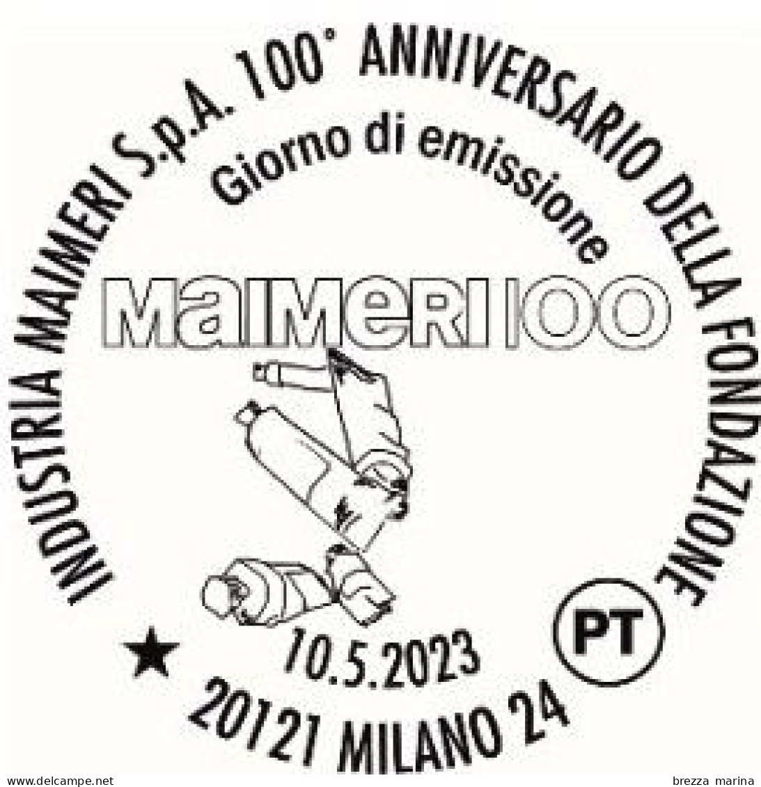 ITALIA - Usato - 2023 - 100 Anni Dell’Industria Maimeri S.p.A. – Tubetti Di Colori - B - 2021-...: Used