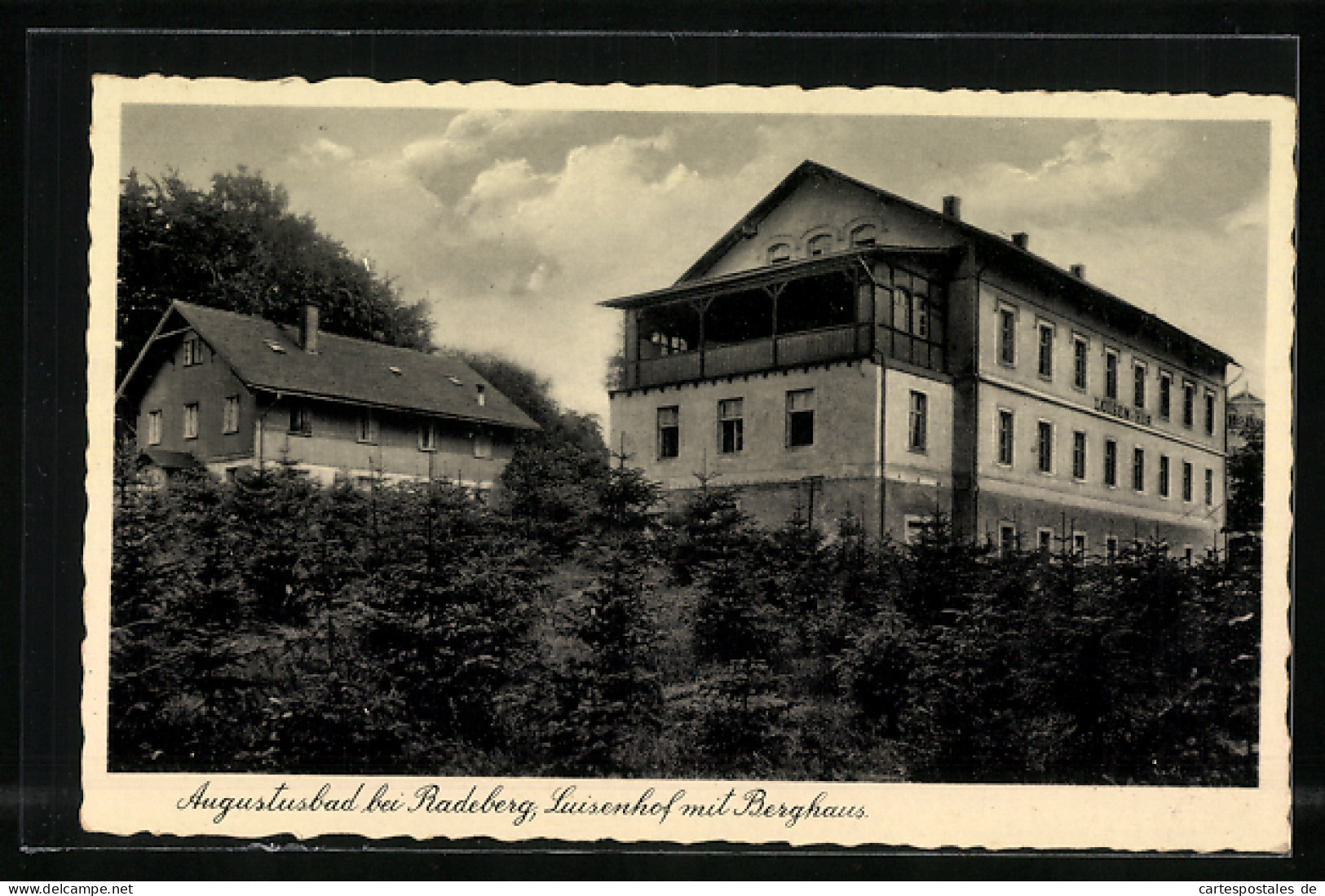 AK Landpoststempel Augustusbad über Radeberg  - Sonstige & Ohne Zuordnung