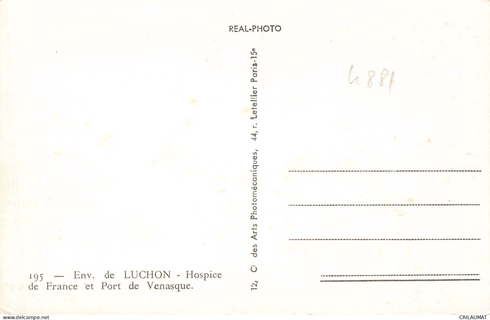 84-PORT DE VENASQUE-N°T5285-B/0019 - Otros & Sin Clasificación