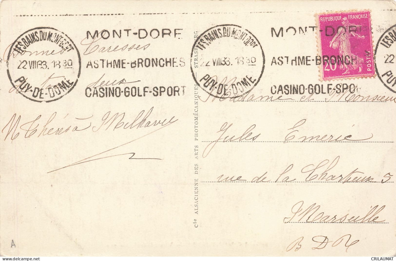 63-LE MONT DORE-N°T5285-A/0381 - Le Mont Dore