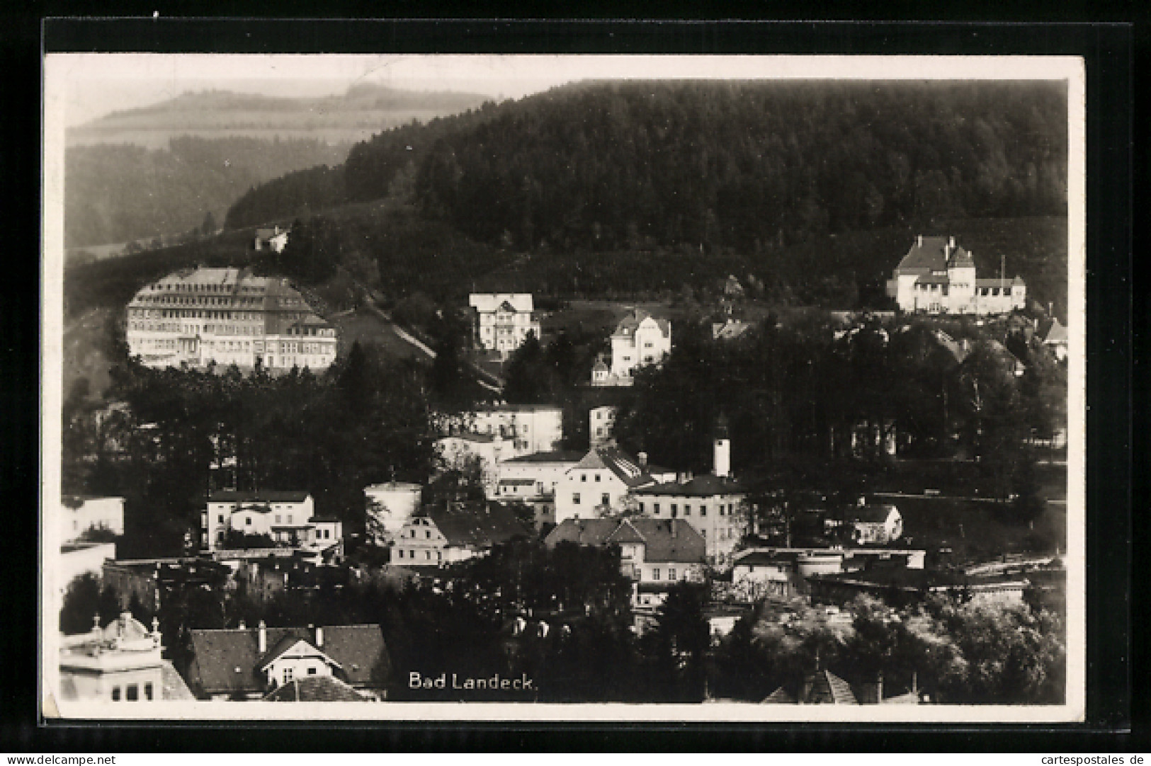 AK Bad Landeck, Teilansicht Aus Der Vogelschau  - Schlesien