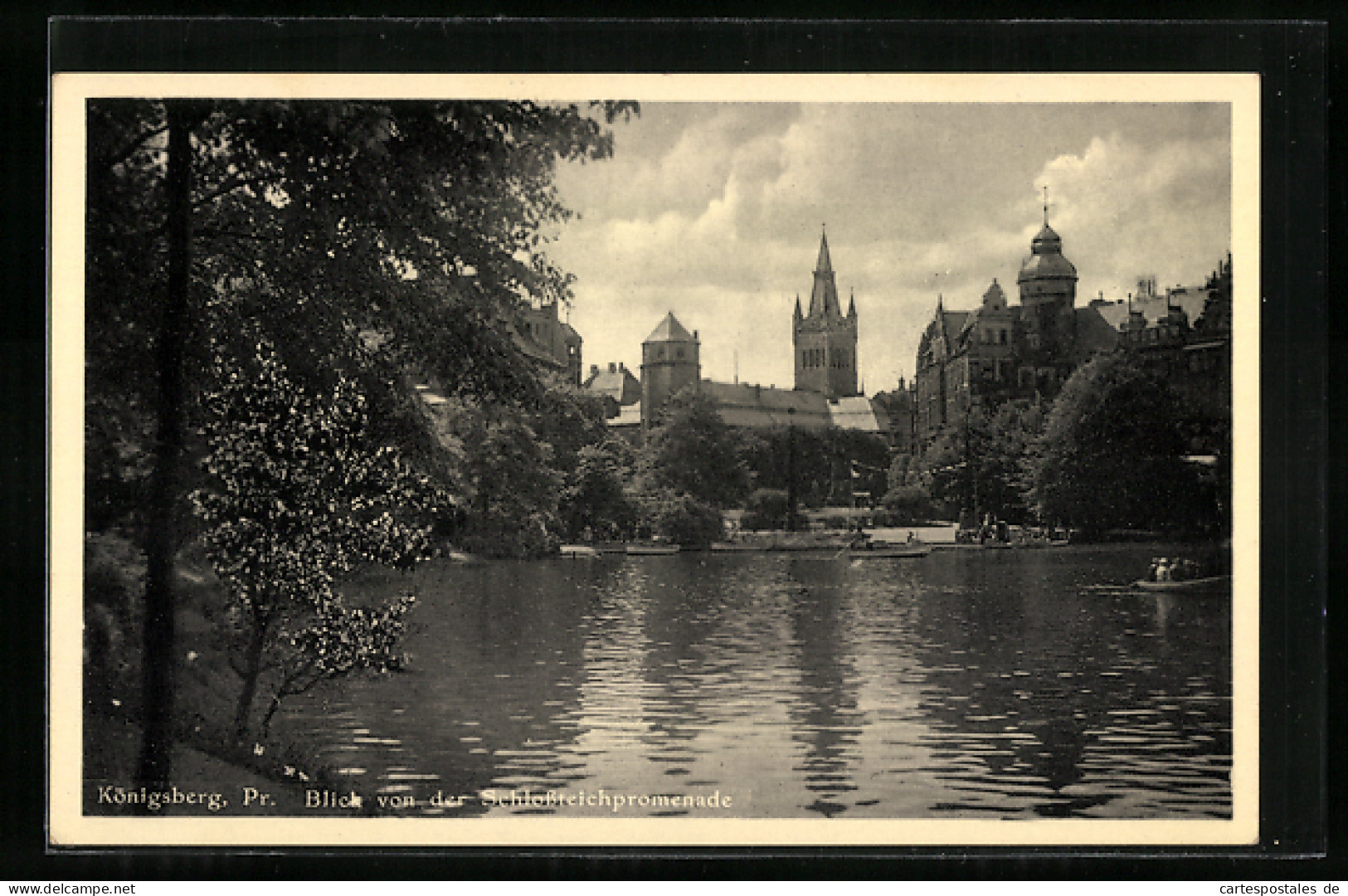 AK Königsberg, Blick Von Der Schlossteichpromenade  - Ostpreussen