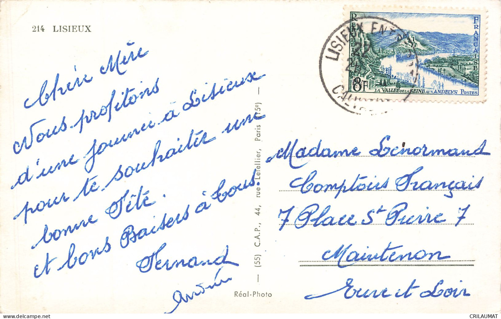 14-LISIEUX-N°T5285-C/0159 - Lisieux