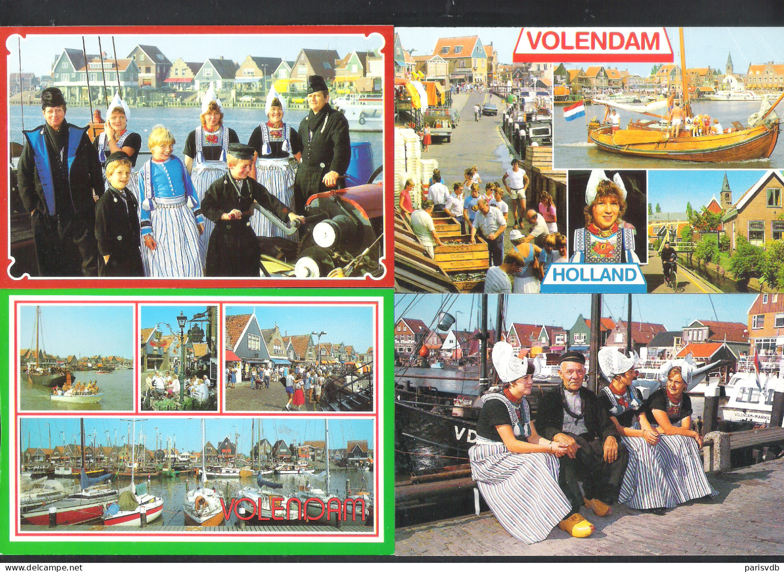 VOLENDAM   - 4 POSTKAARTEN  (NL 10514) - Volendam