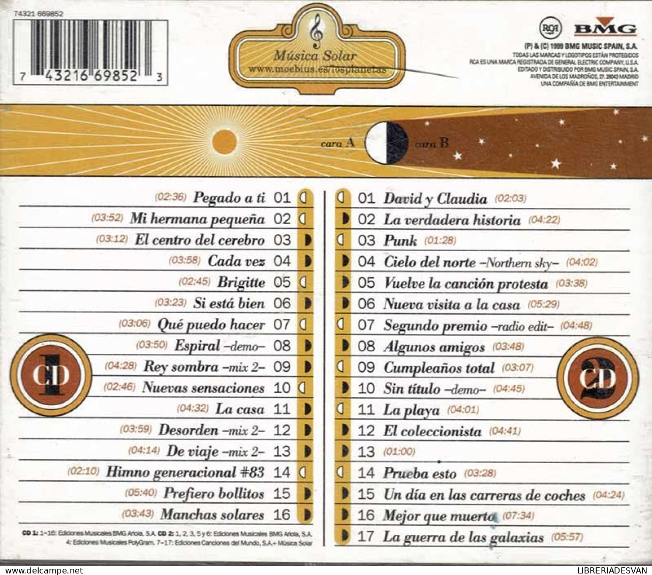 Los Planetas - Canciones Para Una Orquesta Química (Singles Y EPs 1993~1999). 2 X CD - Rock