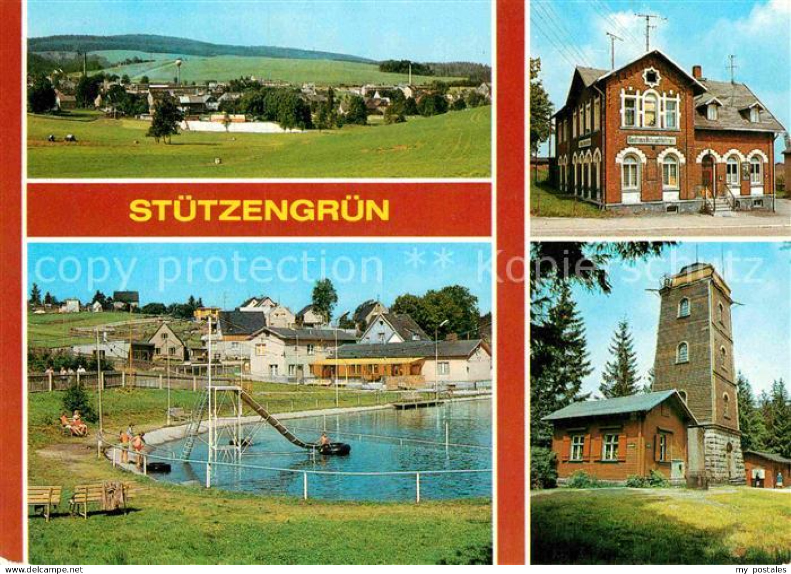 72849677 Stuetzengruen Gasthaus Bahnschloesschen Aussichtsturm Kuhberg Stuetzeng - Andere & Zonder Classificatie