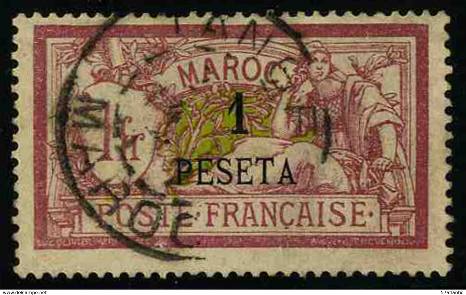 MAROC - BUREAUX FRANCAIS - YT 16 - TIMBRE OBLITERE - Used Stamps