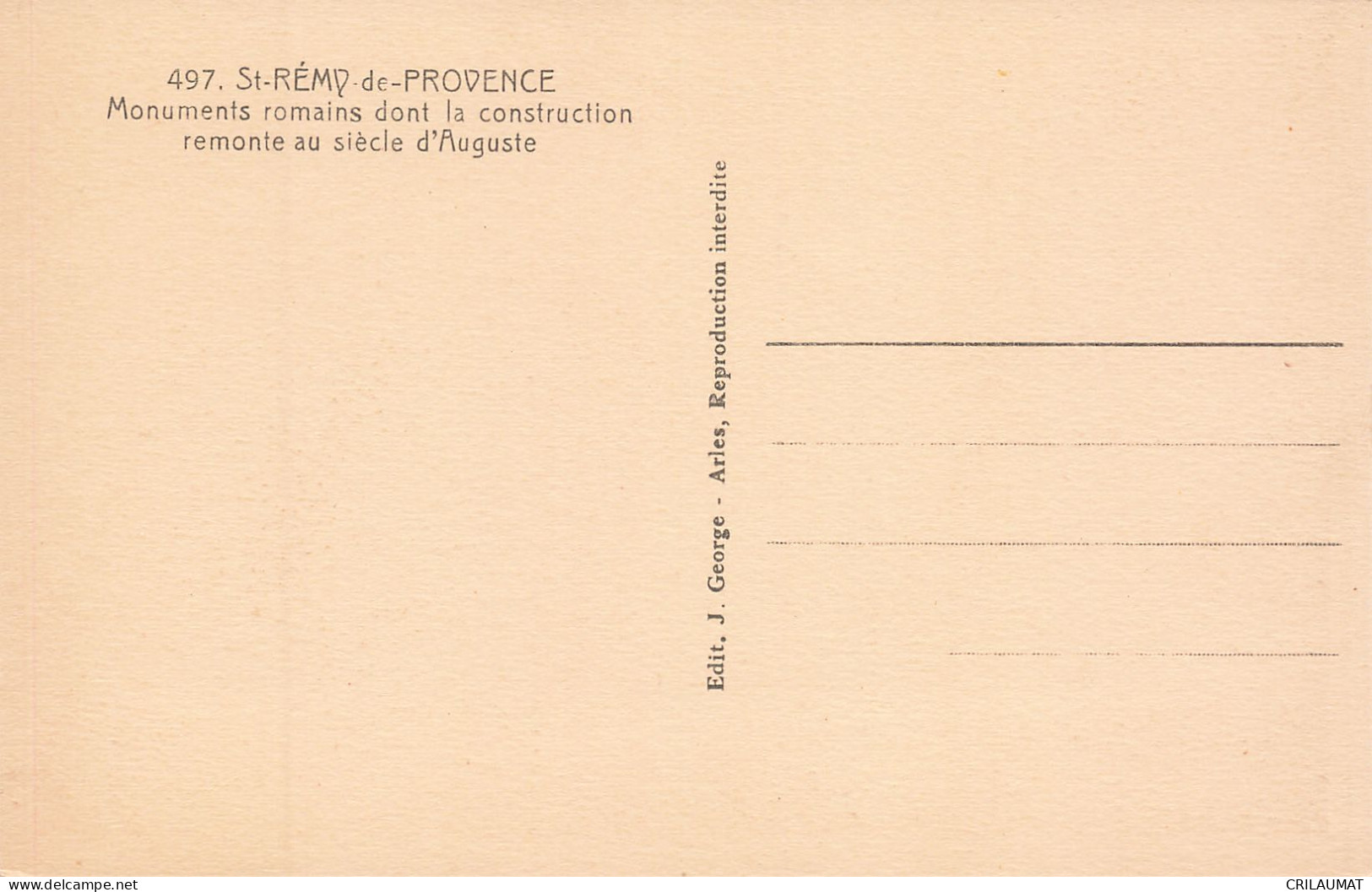 13-SAINT REMY DE PROVENCE-N°T5285-F/0025 - Saint-Remy-de-Provence