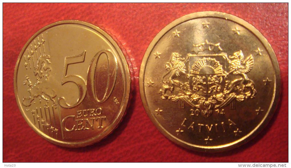 (!) Latvia / Lettonia / Lettland   2014 EURO COIN   50 Euro Cents From Bank Roll - UNC - Letonia
