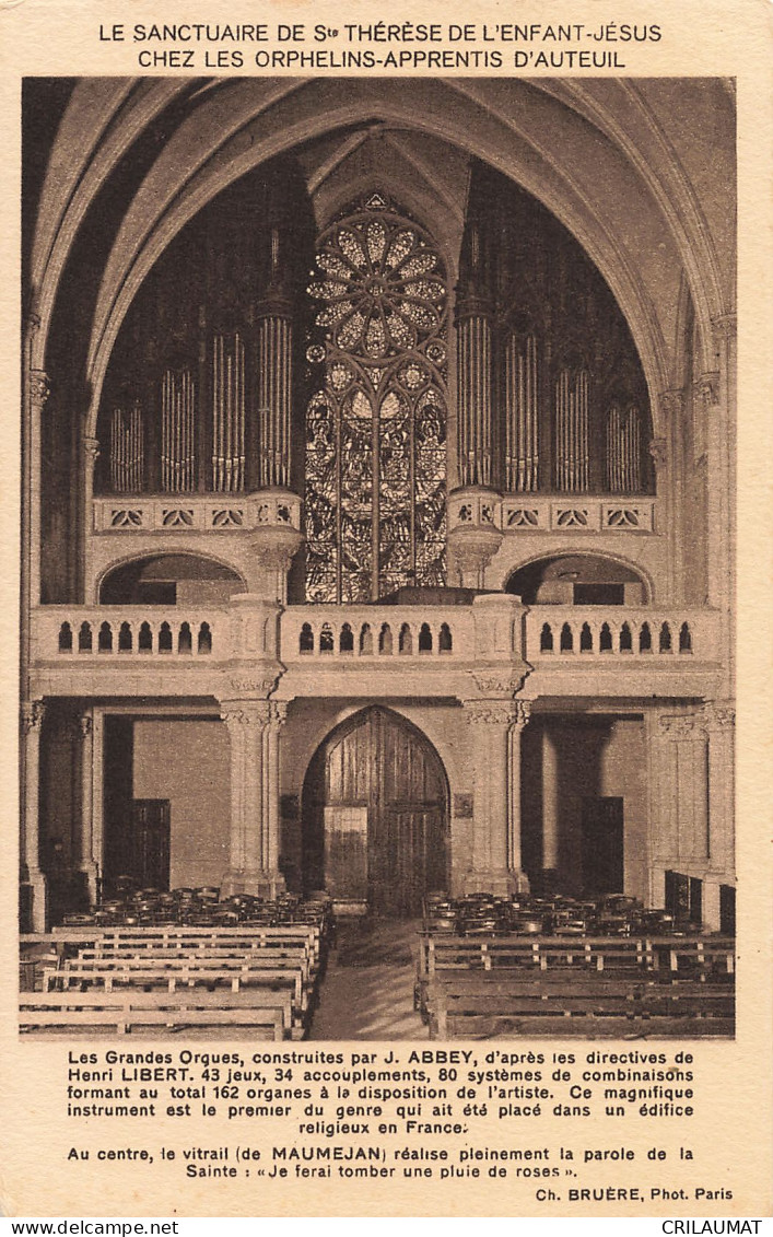 75-PARIS SANCTUAIRE DE SAINTE THERESE-N°T5285-H/0029 - Otros & Sin Clasificación