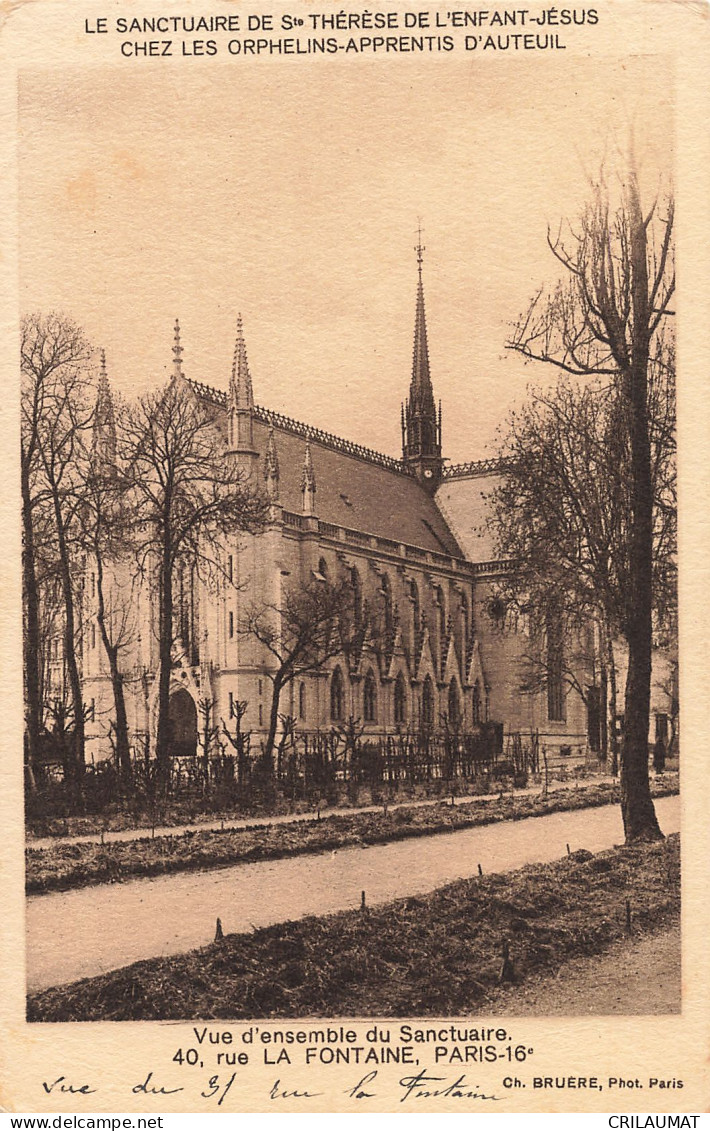 75-PARIS SANCTUAIRE DE SAINTE THERESE-N°T5285-H/0027 - Andere & Zonder Classificatie