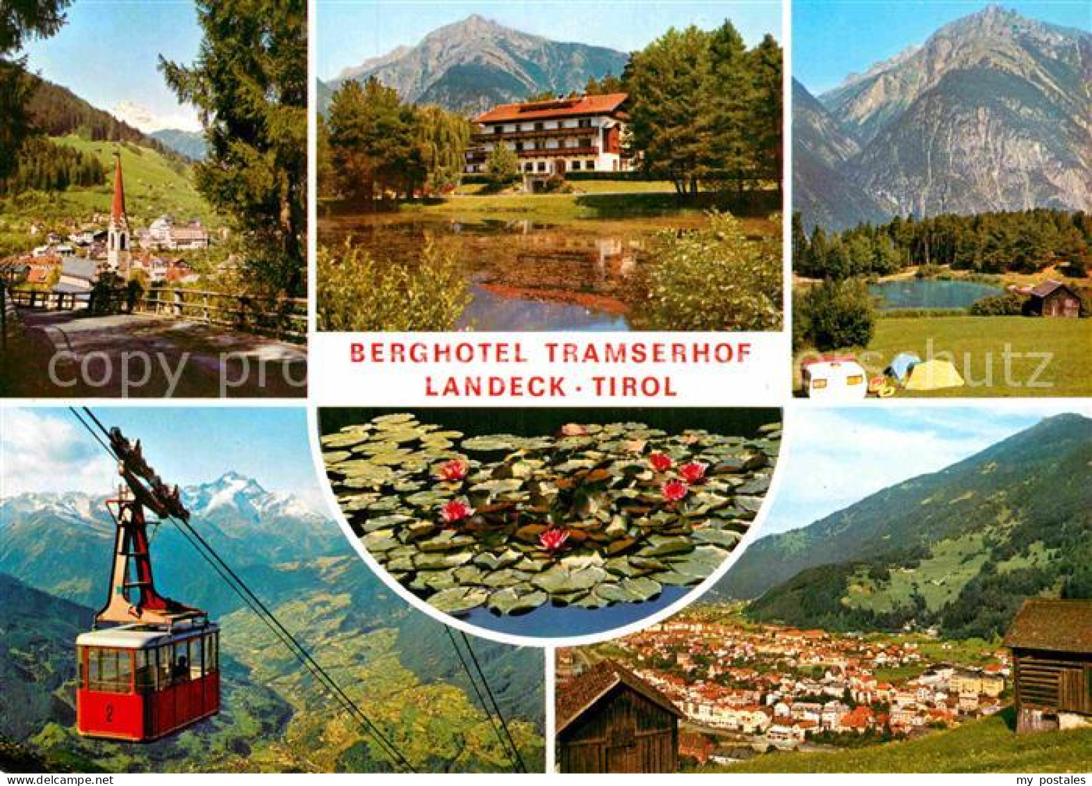 72849524 Landeck Tirol Berghotel Tramserhof Seilbahn Panorama Campingplatz Lande - Sonstige & Ohne Zuordnung