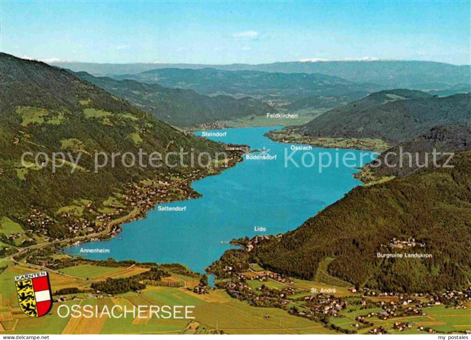 72849500 Ossiachersee Fliegeraufnahme Panorama  Ossiachersee - Other & Unclassified
