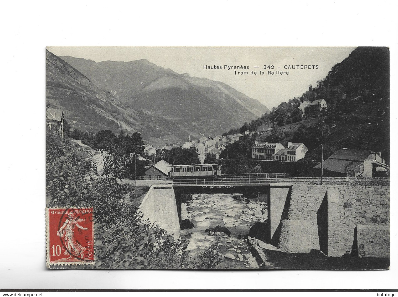 CPA DPT 65 CAUTERETS , TRAM DE RAILLERES En 1907! - Cauterets