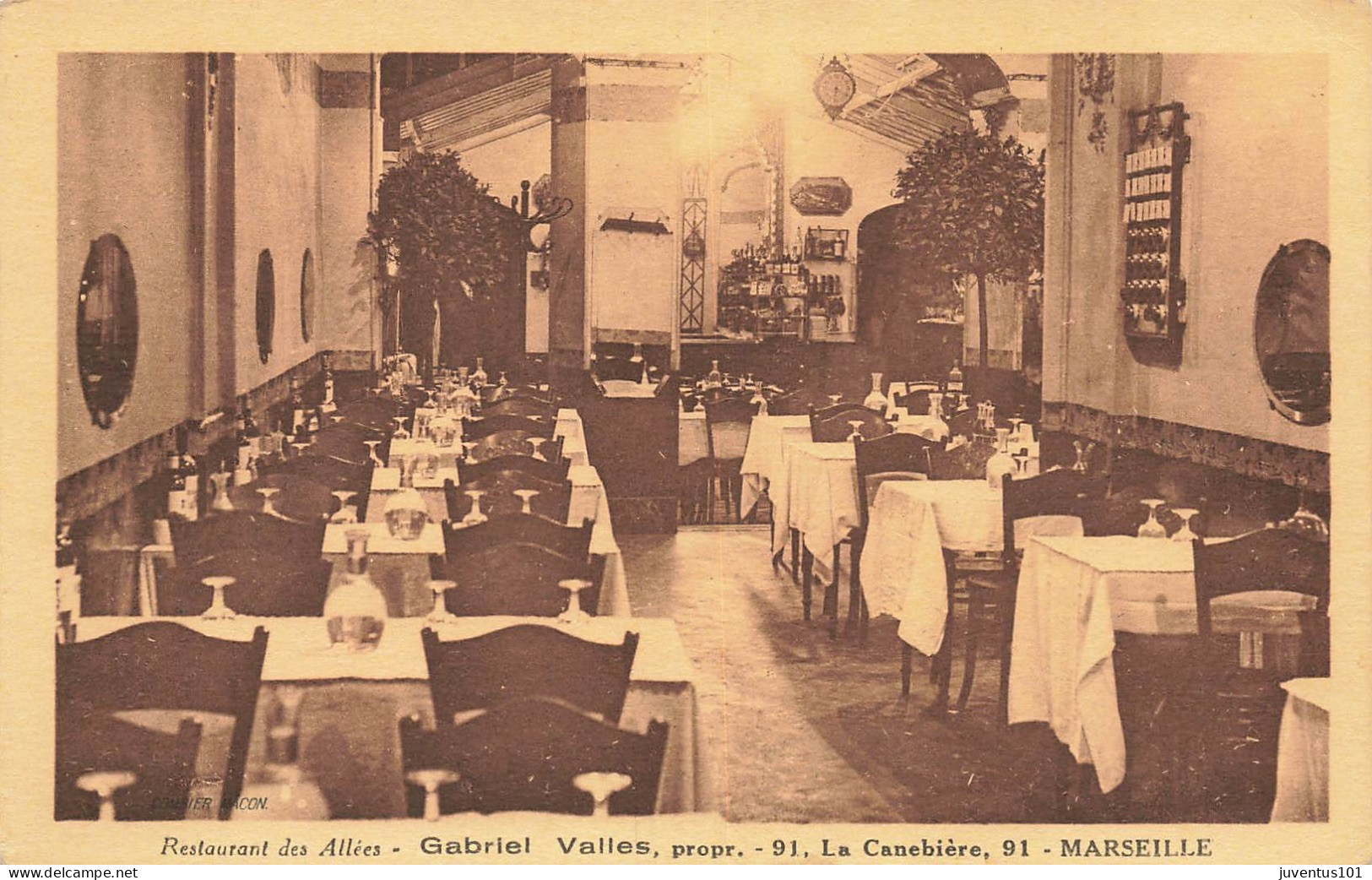 CPA Marseille-La Canebière-Restaurant Des Allées-91     L2909 - Canebière, Stadscentrum