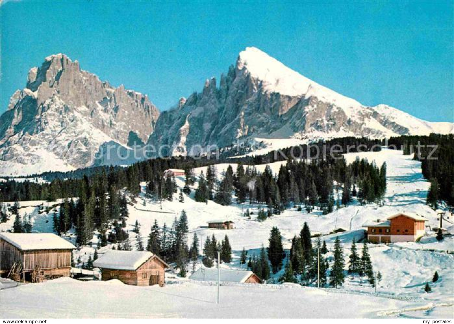 72849197 Seiser Alm Dolomiten Florian Lift Langkofel Winter  - Otros & Sin Clasificación