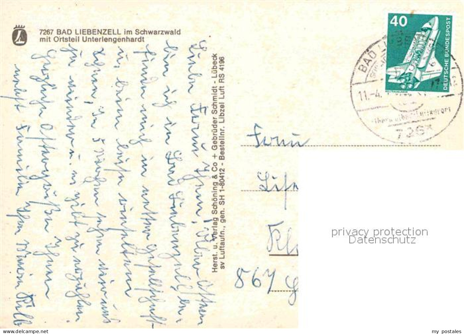 72849109 Bad Liebenzell Fliegeraufnahme Bad Liebenzell - Other & Unclassified