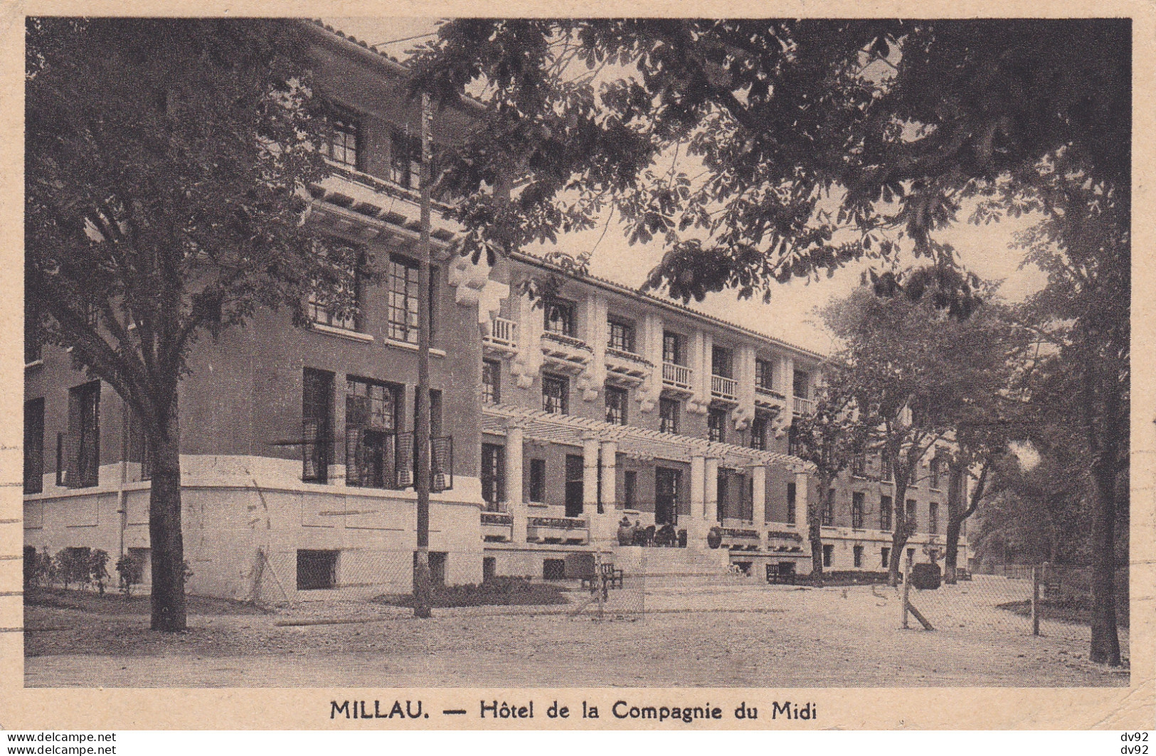 AVEYRON MILLAU HOTEL DE LA COMPAGNIE DU MIDI (CARTE PUBLICITAIRE) - Millau