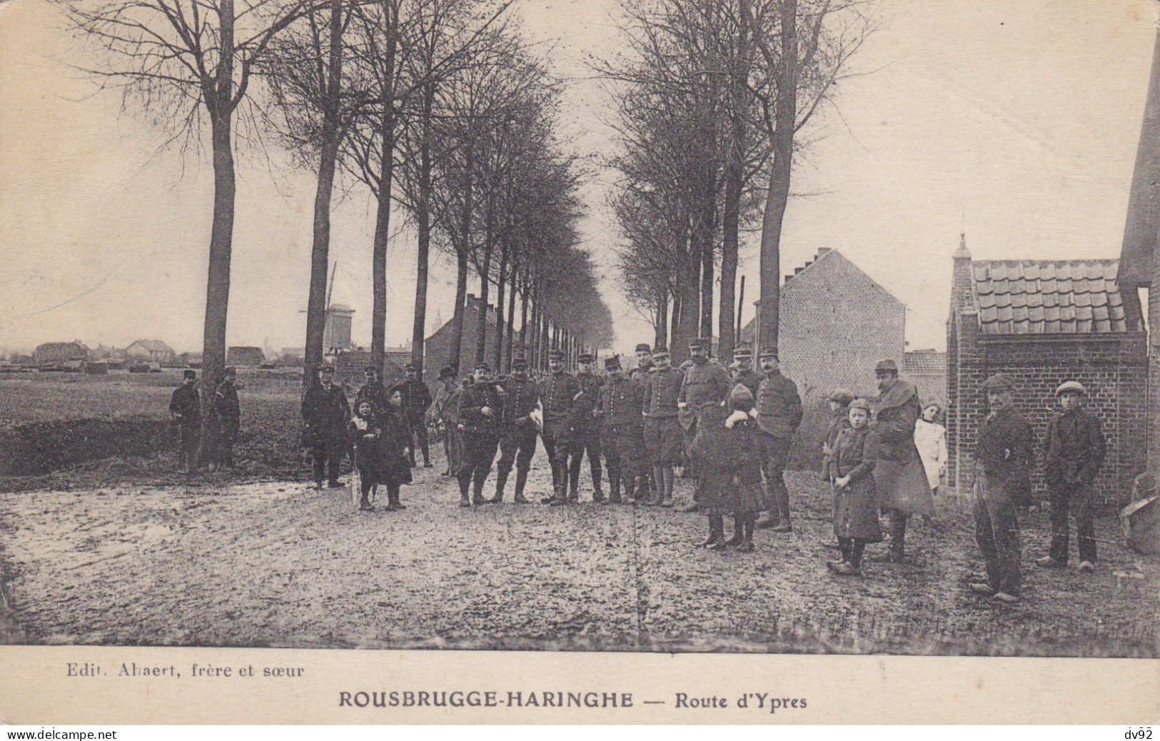 BELGIQUE ROUSBRUGGE HARINGHE ROUTE D YPRES - Otros & Sin Clasificación