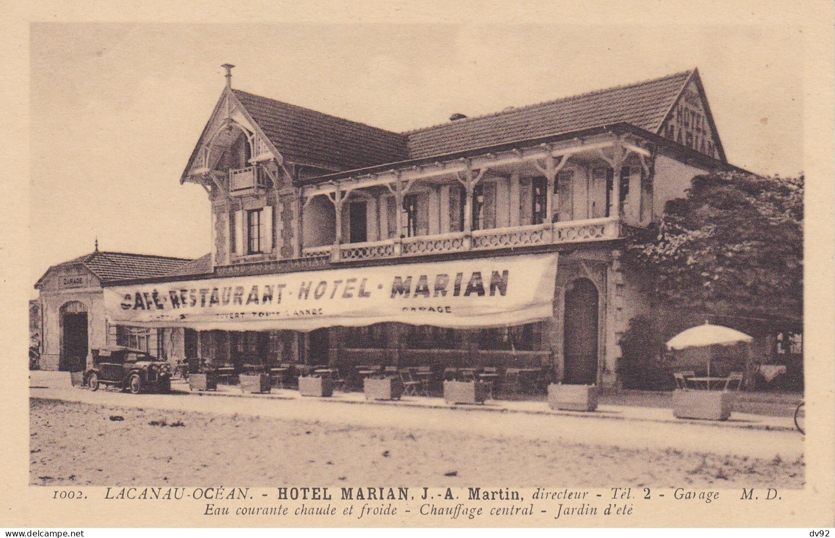 GIRONDE LACANAU OCEAN HOTEL MARIAN (CARTE PUBLICITAIRE) - Other & Unclassified