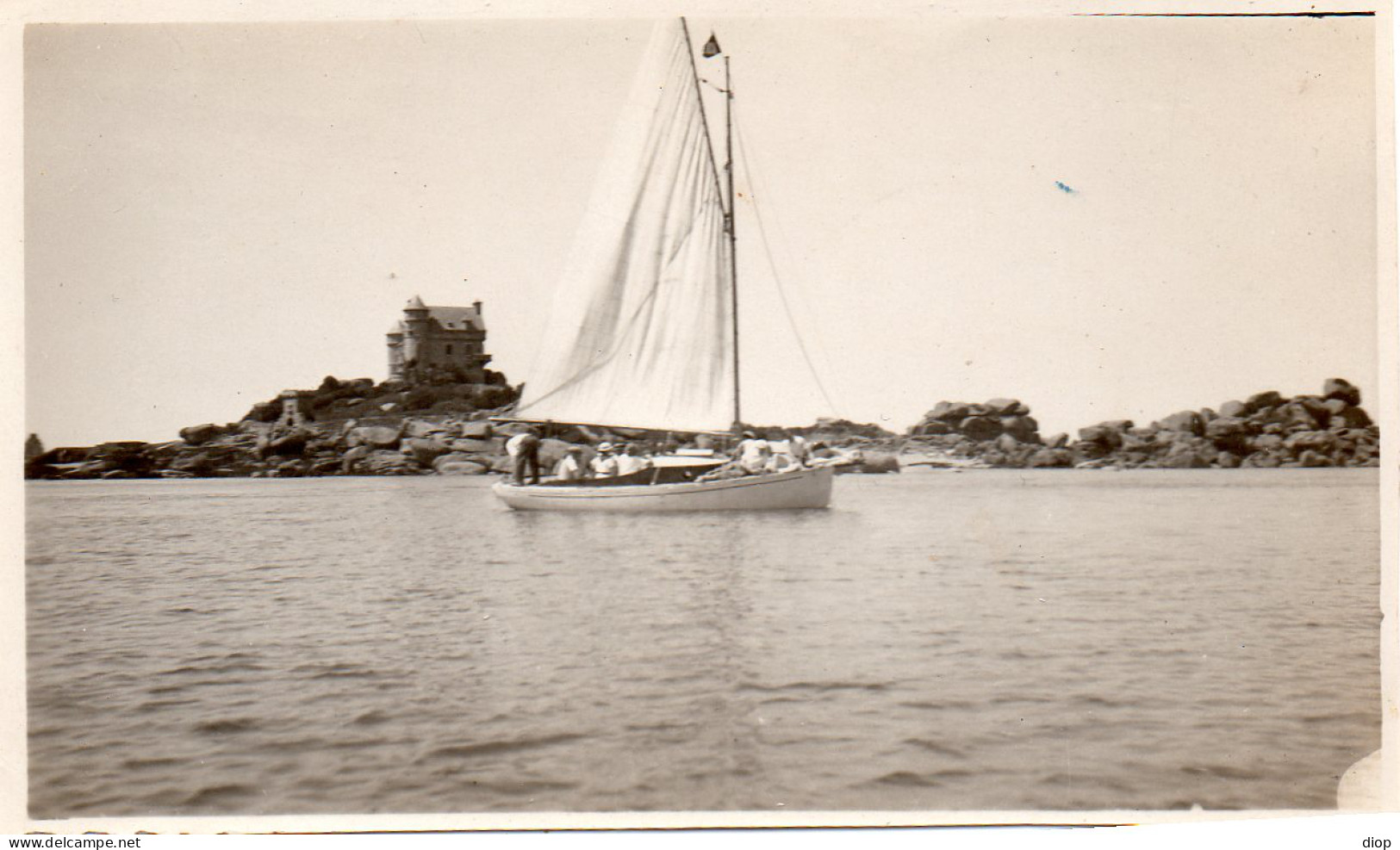 Photo Vintage Paris Snap Shop -yacht &quot;le Meg&quot; Mer Sea - Boten