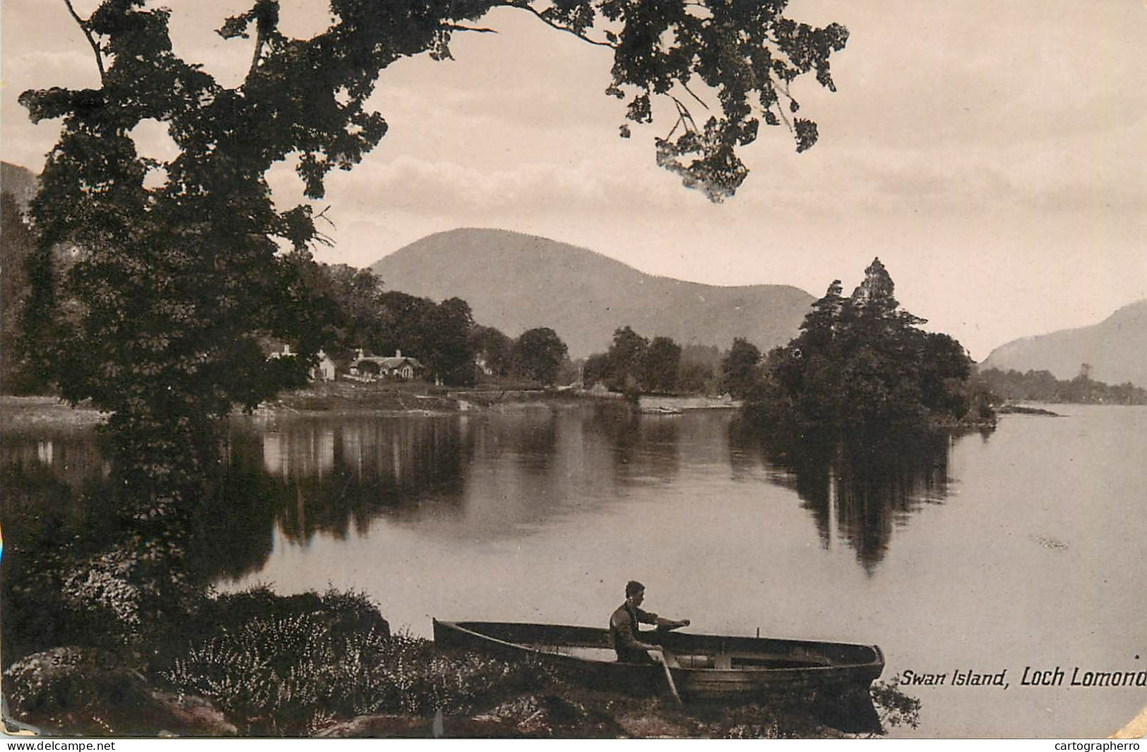 Scotland Swan Island From Loch Lomond - Sonstige & Ohne Zuordnung