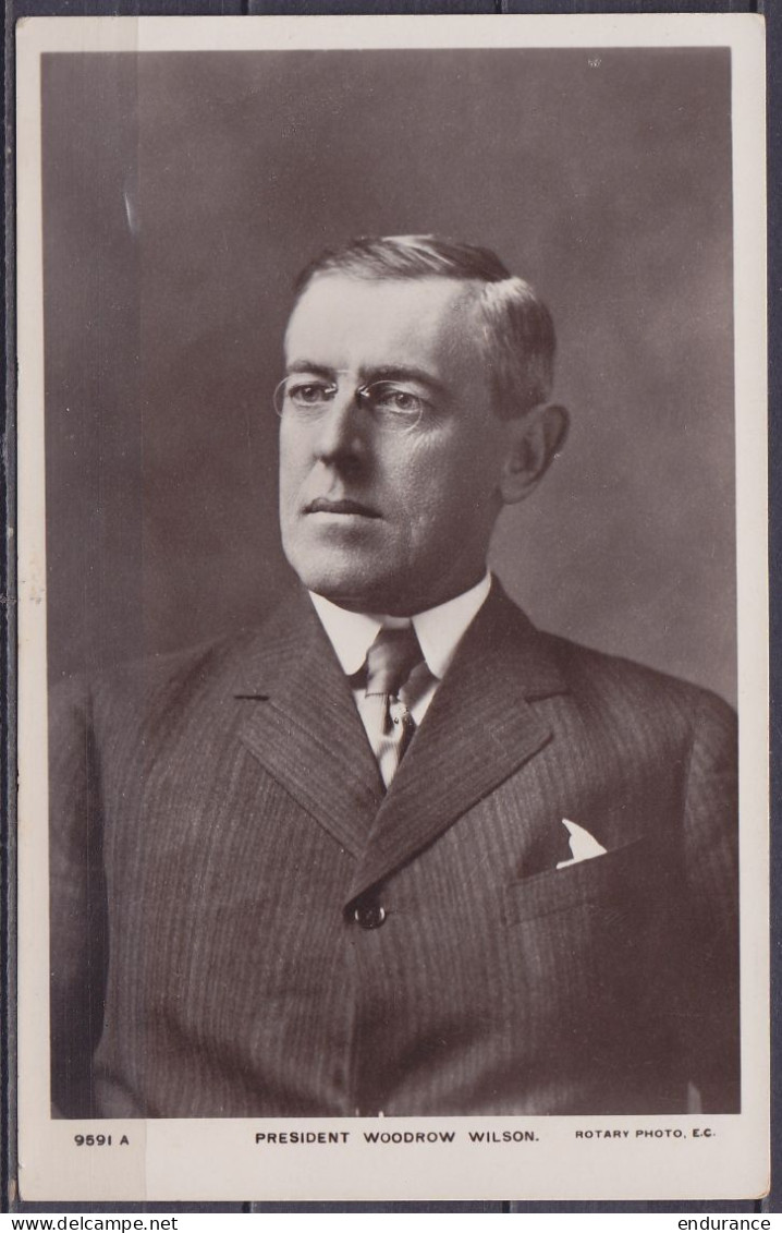 Carte Photo Anglaise Neuve - President (US) Woodrow Wilson  - War 1914-18