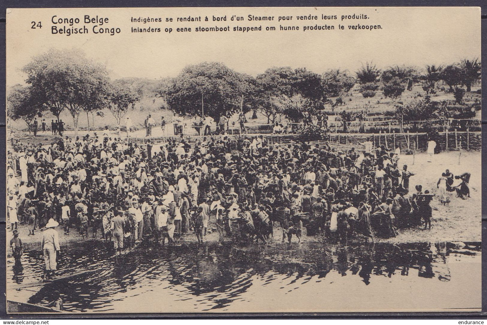 Congo Belge - EP CP 5c Vert Càd STANLEYVILLE /21 FEVR 1919 Pour Administrateur Territorial André Gislon à KONGOLO - Càd  - Enteros Postales