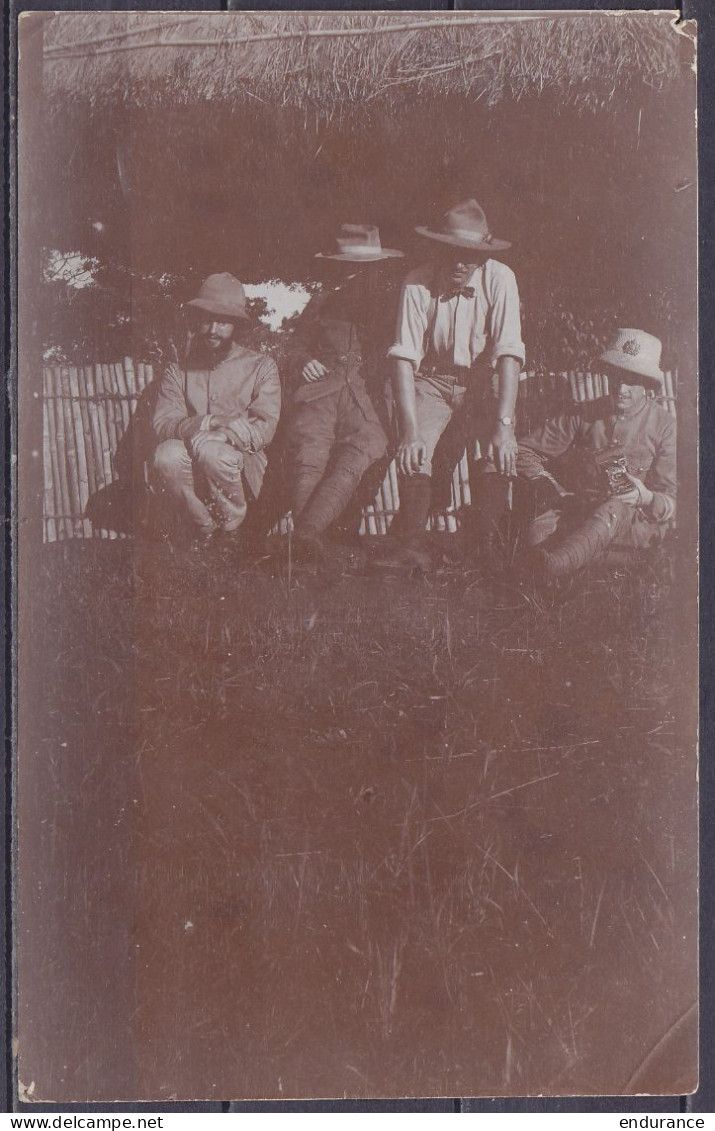 Congo Belge - Photo Originale - "devant La Gloriette" Mr. Gelders (adjoint Supérieur Du District), Mr Stroobants (Adjoin - Afrika