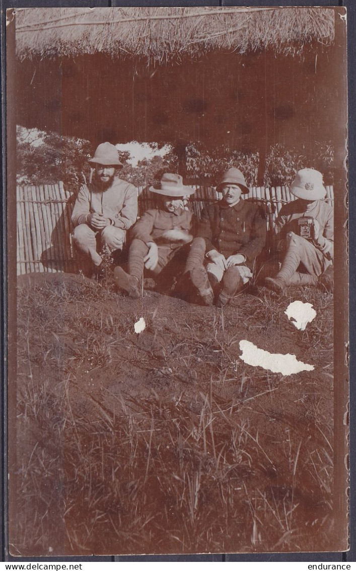 Congo Belge - Photo Originale - "devant La Gloriette" Mr. Gelders (adjoint Supérieur Du District), Mr Stroobants (Adjoin - Afrika