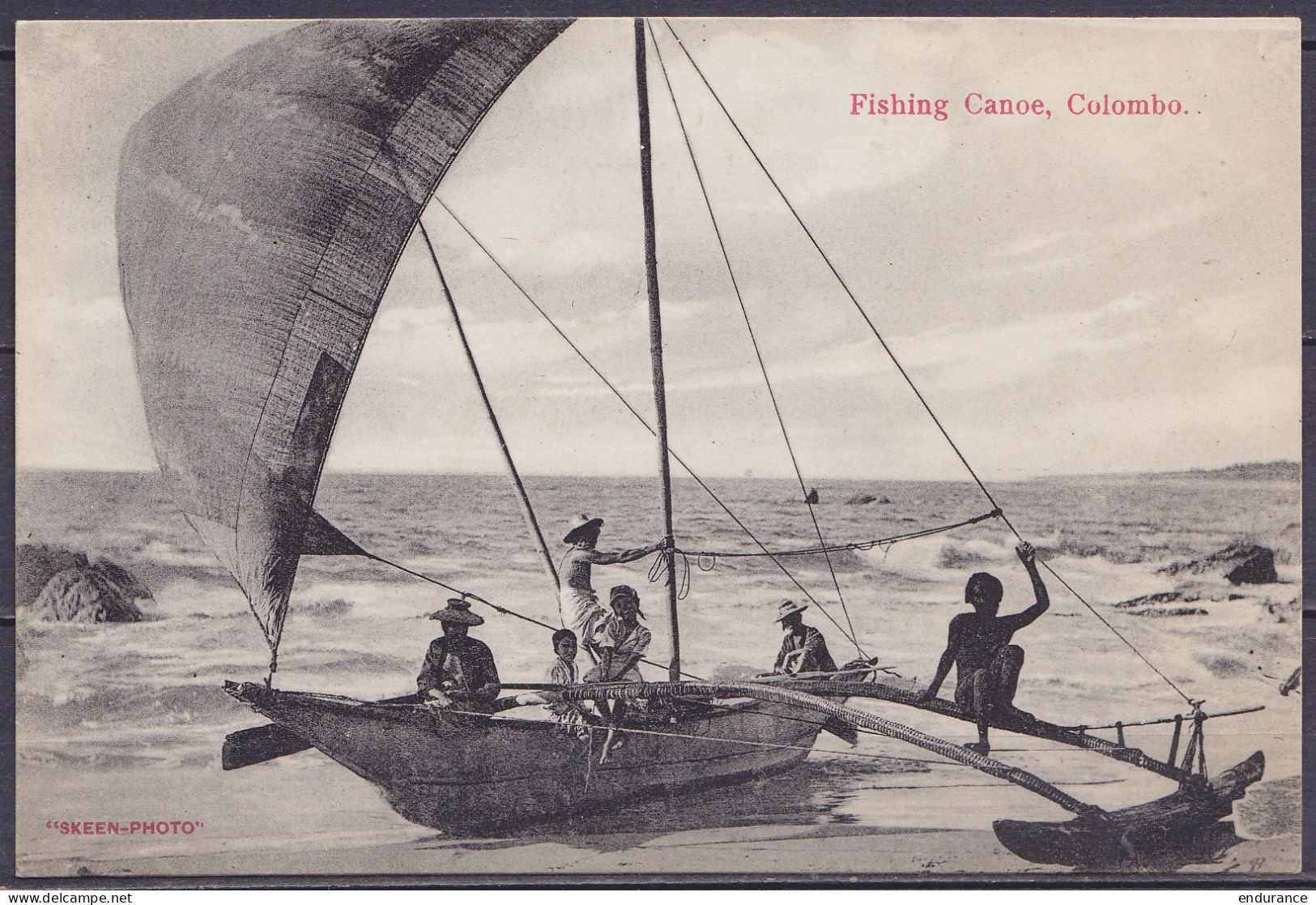 Ceylan - Fishing Canoe - Neuve - Sri Lanka (Ceylon)