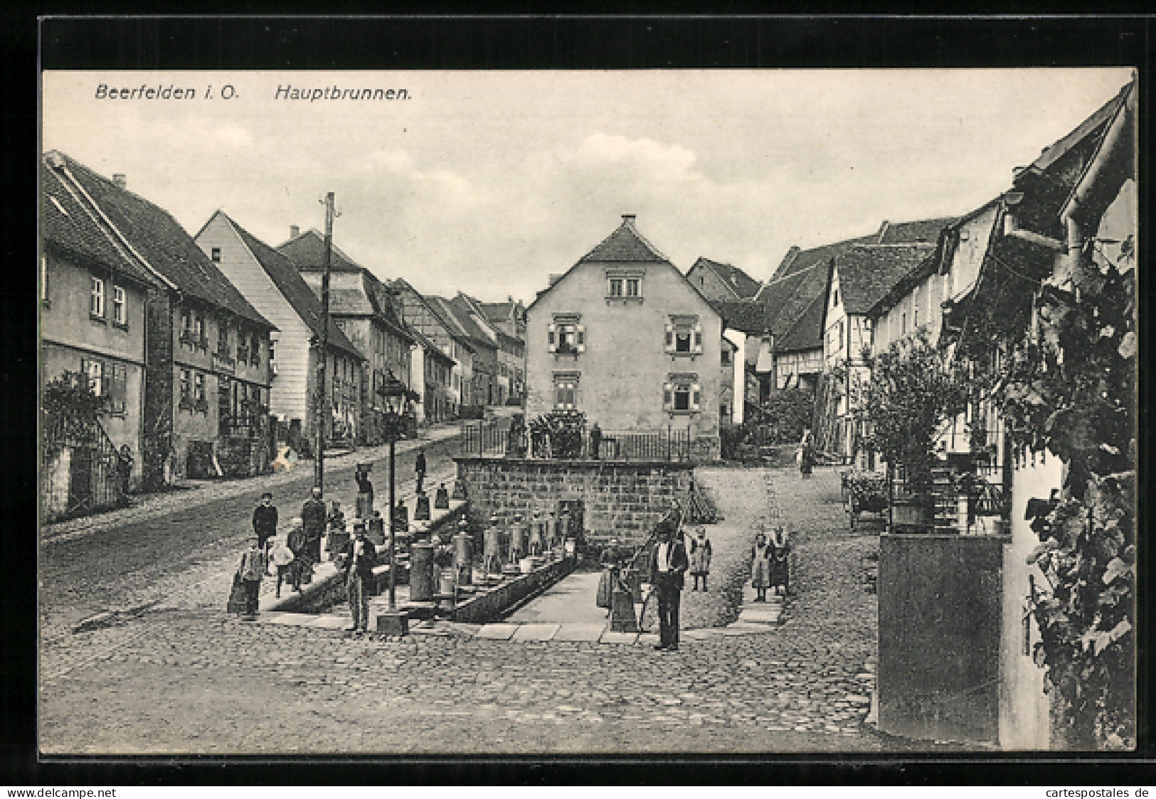 AK Beerfelden I. O., Hauptbrunnen  - Sonstige & Ohne Zuordnung