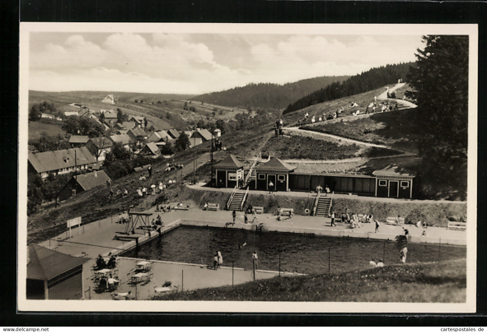 AK Tanne I. H., Waldfreibad, Ortsansicht  - Other & Unclassified