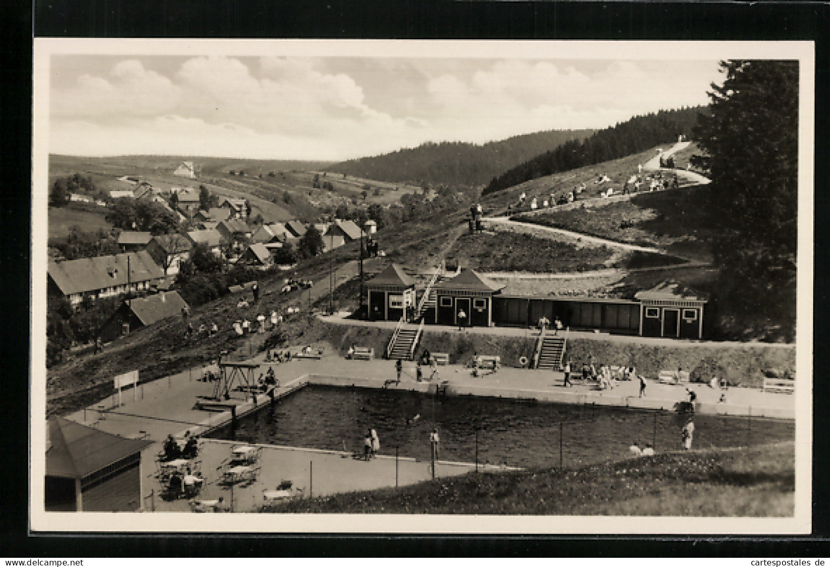 AK Tanne I. H., Waldfreibad, Ortsansicht  - Altri & Non Classificati