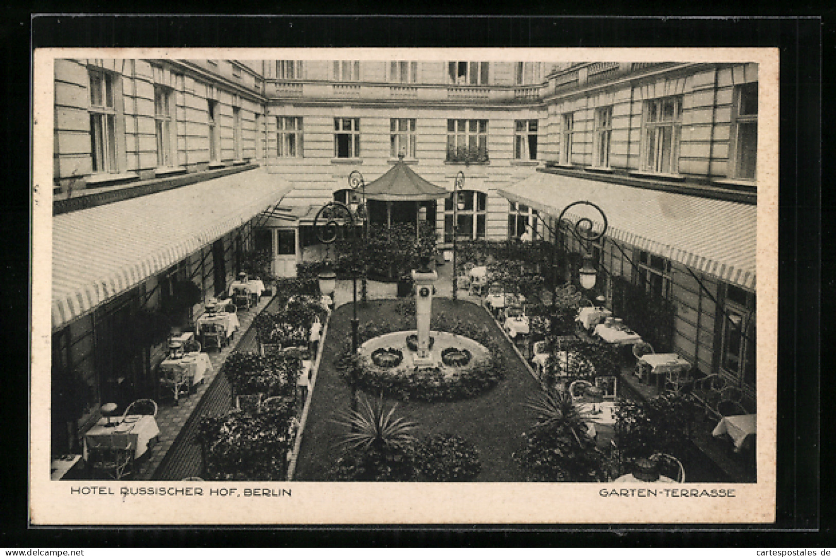 AK Berlin, Hotel Russischer Hof, Garten-Terrasse, Georgenstr. 21-22  - Mitte