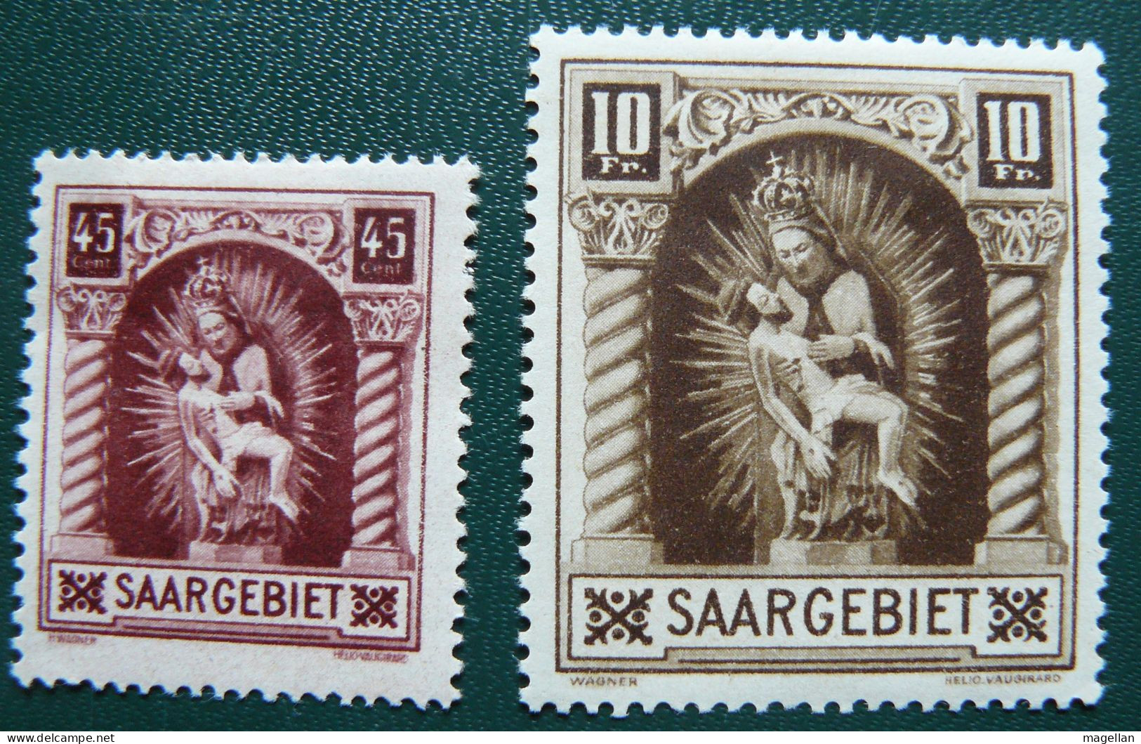 Allemagne - Saargebiet Mi. 102/103 - Sarre Yv. 101/102 Neufs * - Neufs