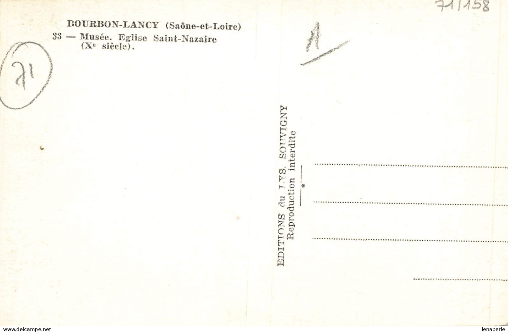 D9199 Bourbon Lancy  Musée église Saint Nazaire - Andere & Zonder Classificatie