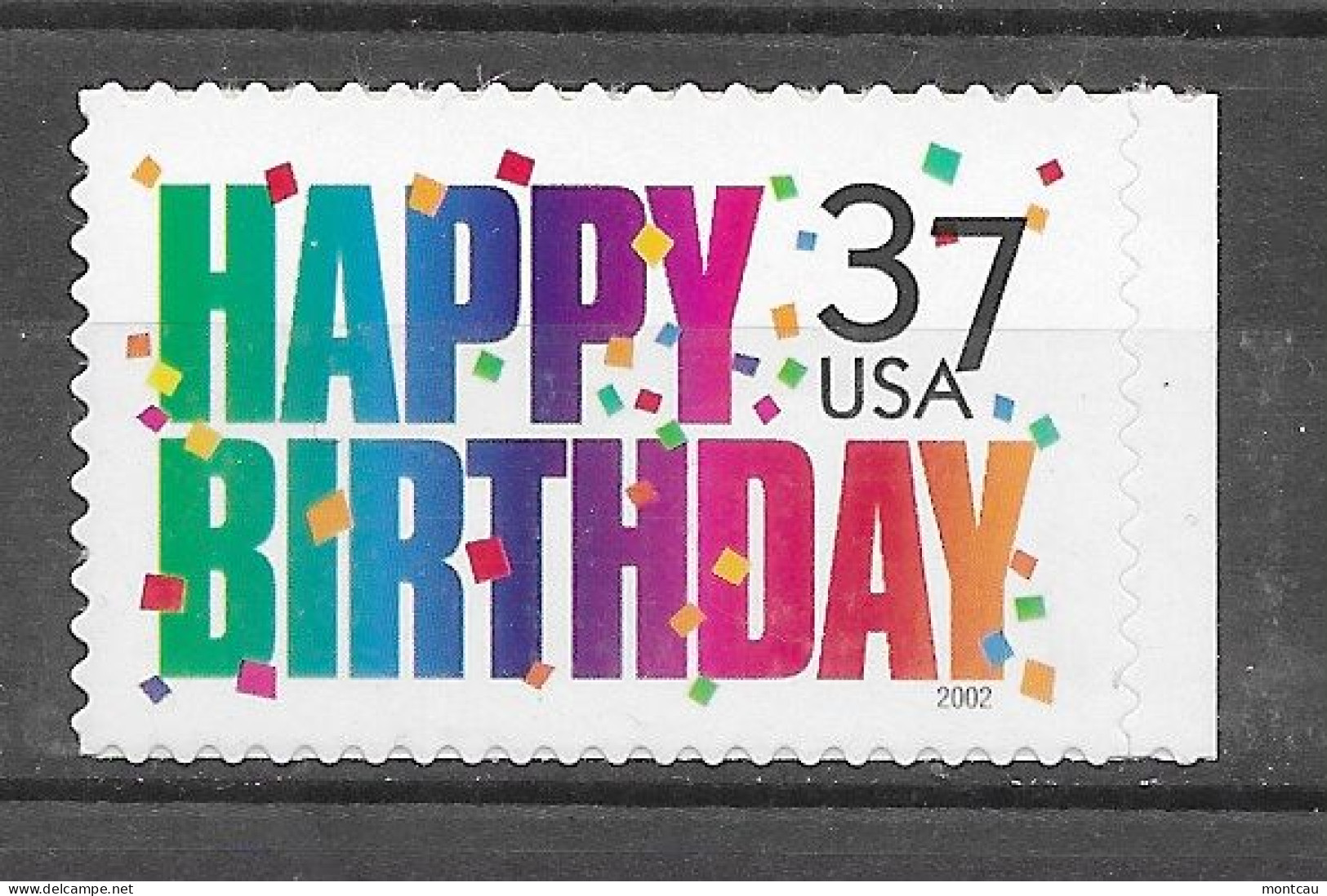 USA 2002.  Happy Birthday Sc 3695  (**) - Unused Stamps