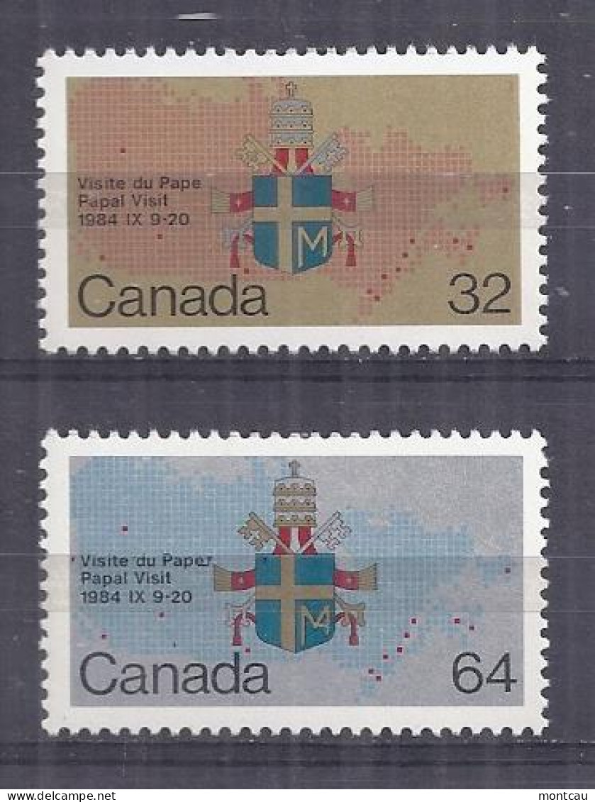 Canada 1984. Juan Pablo II . Sc=1030-31 (**) - Ungebraucht