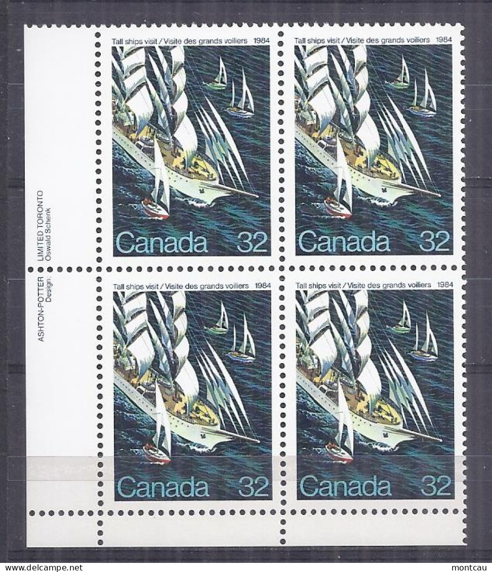 Canada 1984. Veleros . Sc=1012 (**) - Unused Stamps