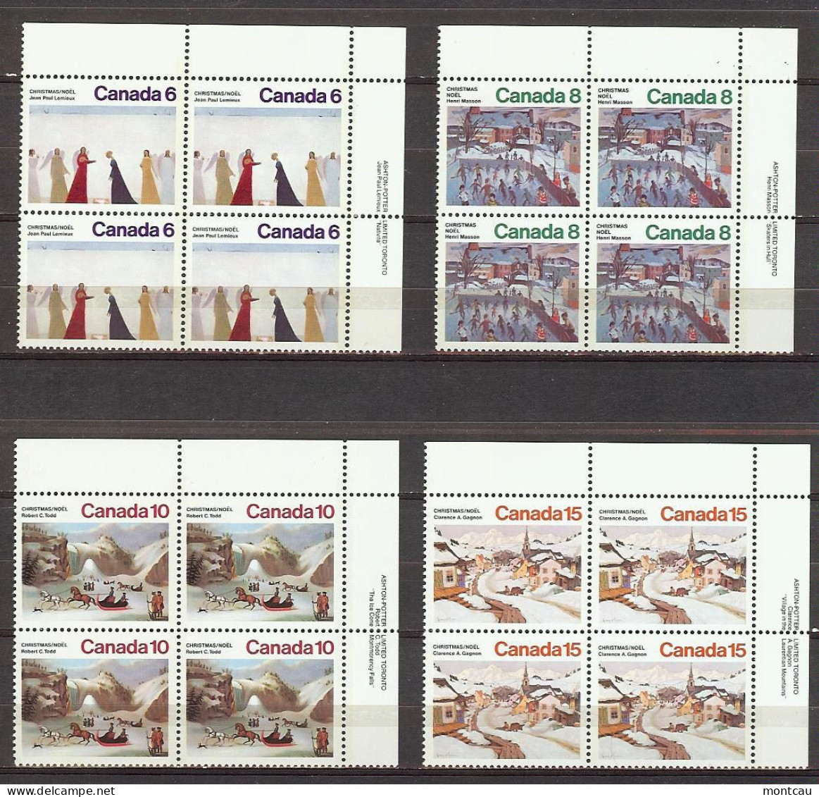 Canada 1974. Navidad . Sc=650-53 (**) - Unused Stamps