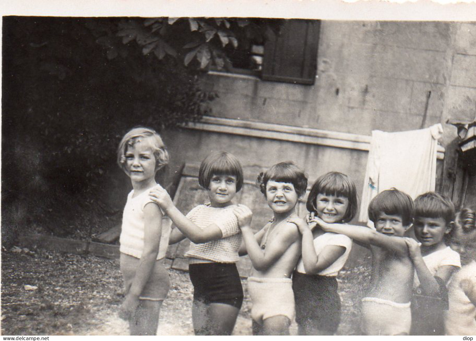 Photo Vintage Paris Snap Shop -enfant Children Fil Indienne - Personnes Anonymes