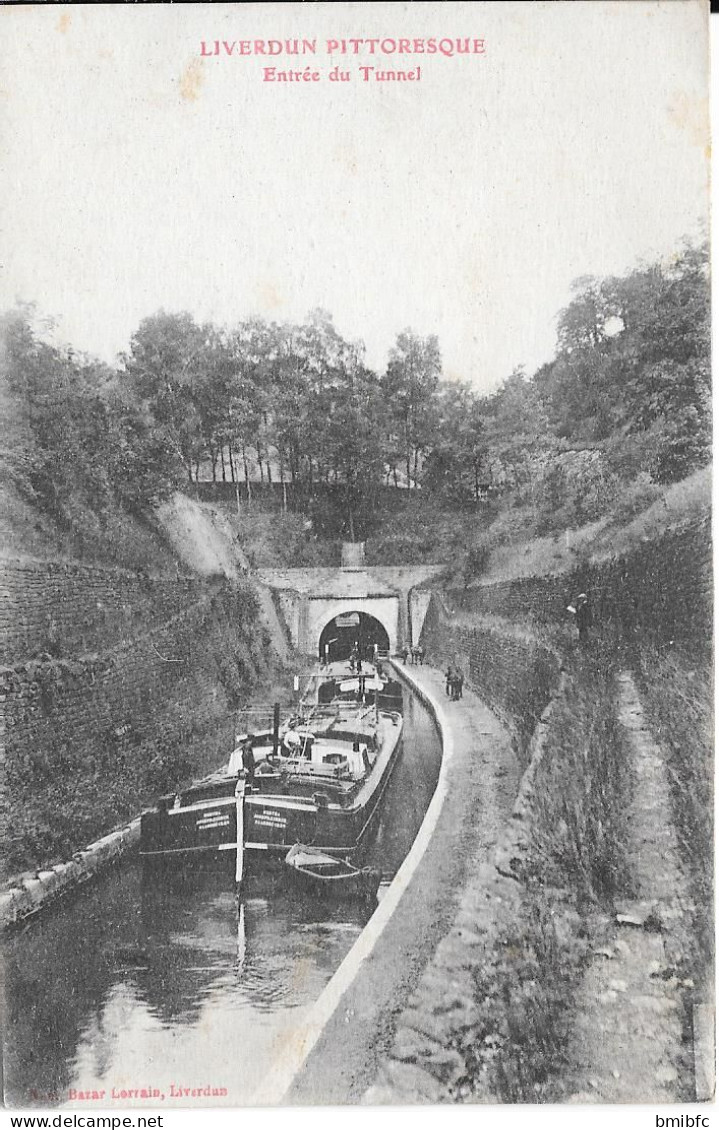 LIVERDUN PITTORESQUE - Entrée Du Tunnel (avec Sa Péniche) - Liverdun