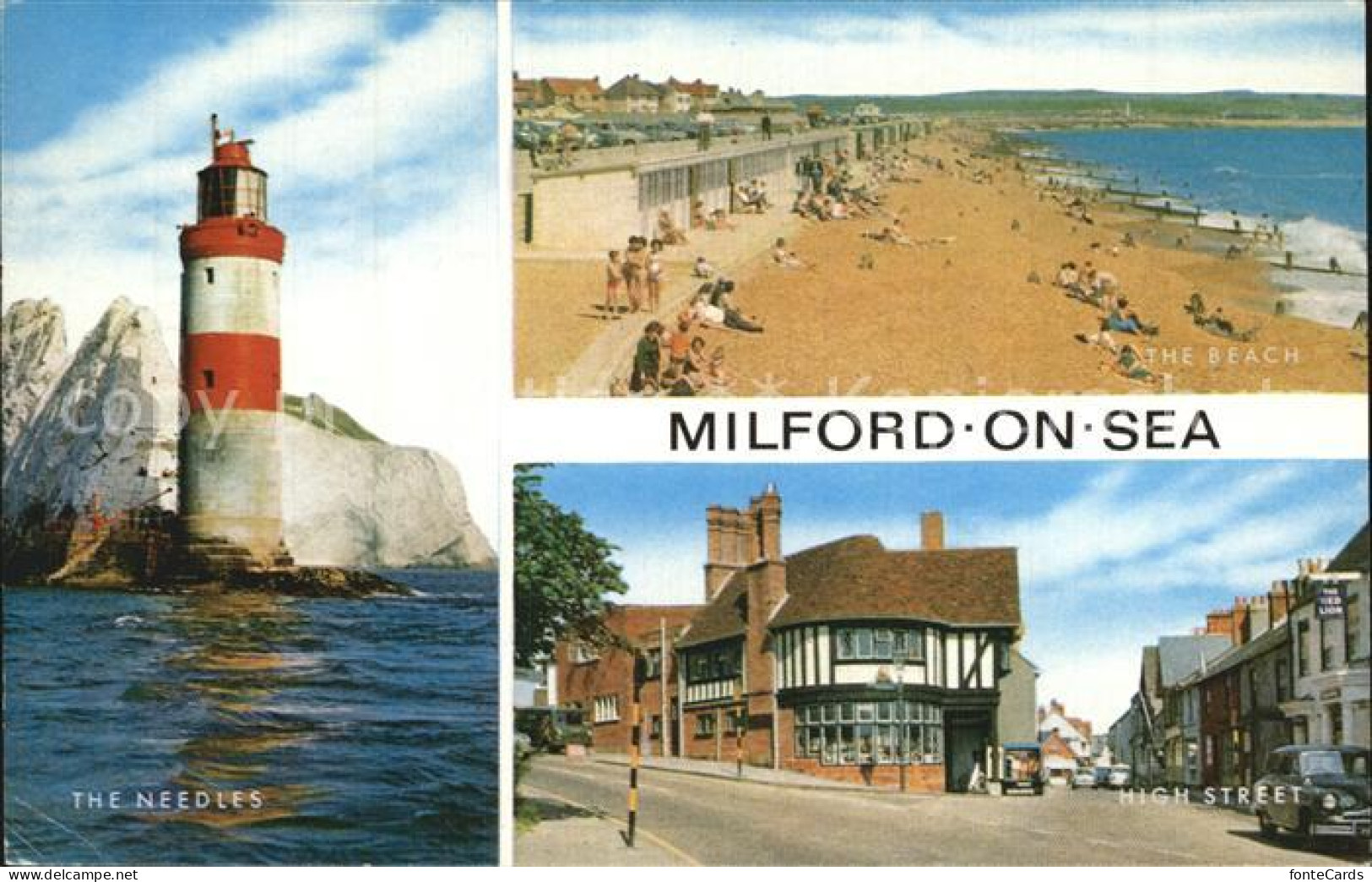 72428047 Milford On Sea Needles Beach High Street Leuchtturm Strand  - Sonstige & Ohne Zuordnung