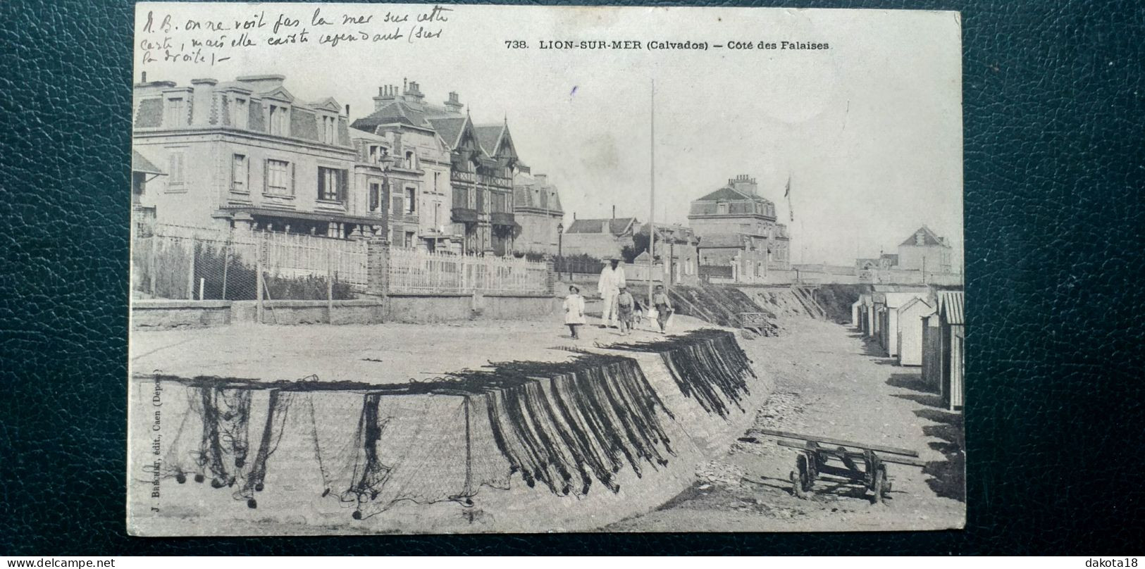 14 ,Lion Sur Mer , Côté Des Falaises Et Les Villas En 1905........vue Peu Courante - Other & Unclassified