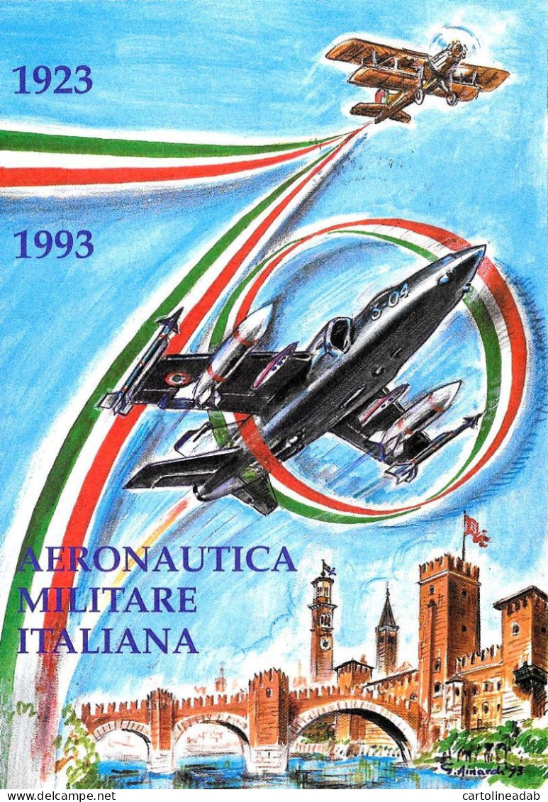 [MD9728] CPM - 70° AERONAUTICA MILIRATE 80° CONVEGNO FILATELICO NUMISMATICO- CON ANNULLO 1993 - PERFETTA - Non Viaggiata - Other & Unclassified