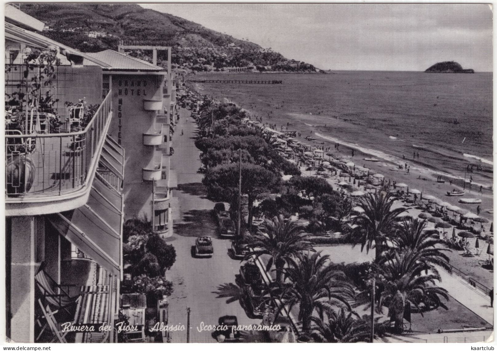 Alassio: CHRYSLER CROWN IMPERIAL '51 - OLDTIMER AUTO'S/CARS - Scorcio Panoramica - Riviera Dei Fiori - (Italia) - Voitures De Tourisme