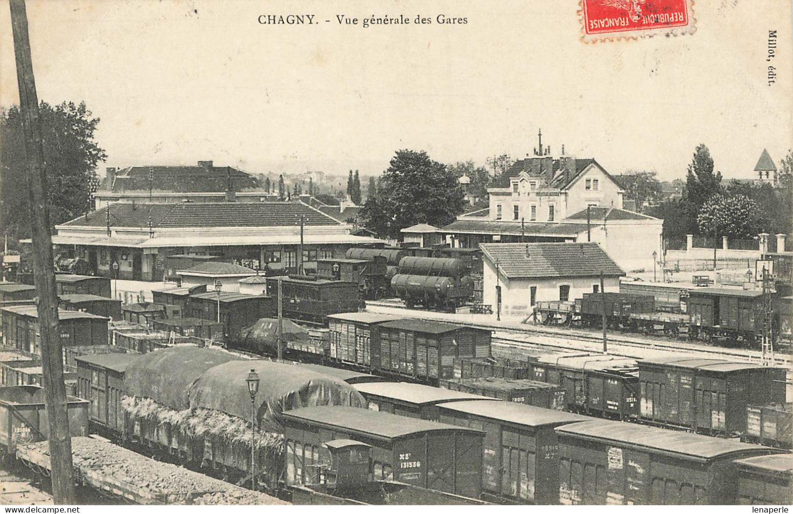 D9219  Chagny Vue Générale Des Gares - Chagny