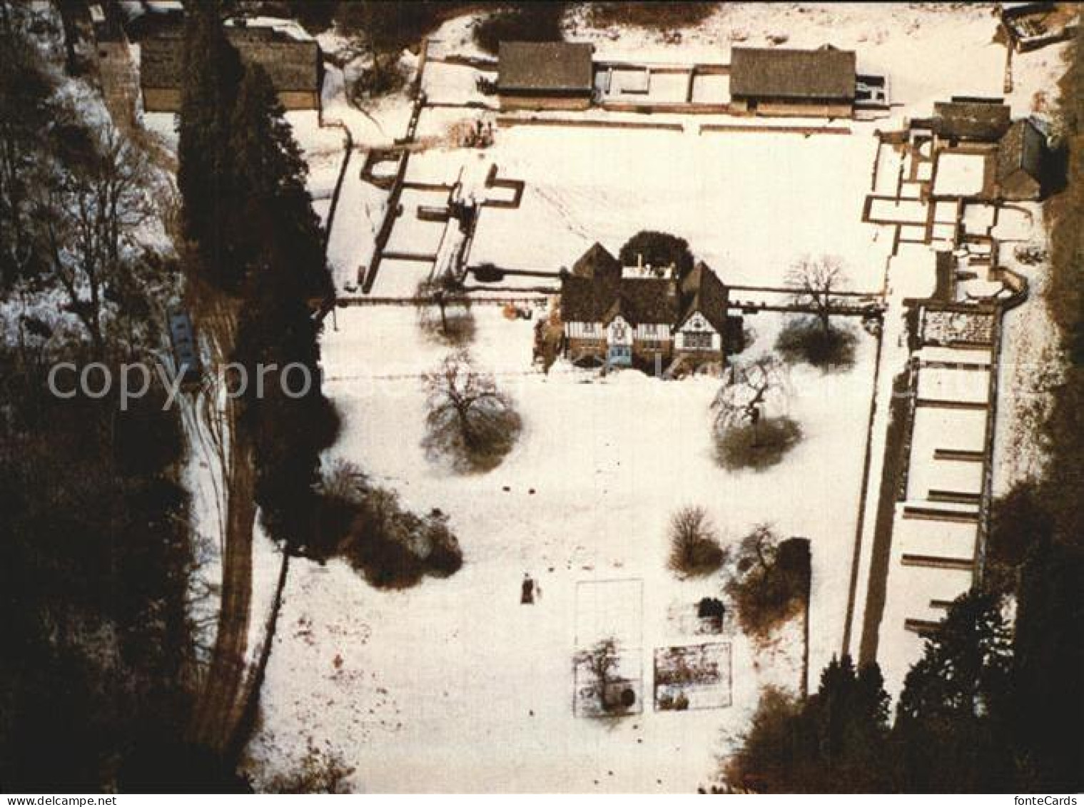 72423924 Chedworth Roman Villa Aerial View  - Sonstige & Ohne Zuordnung